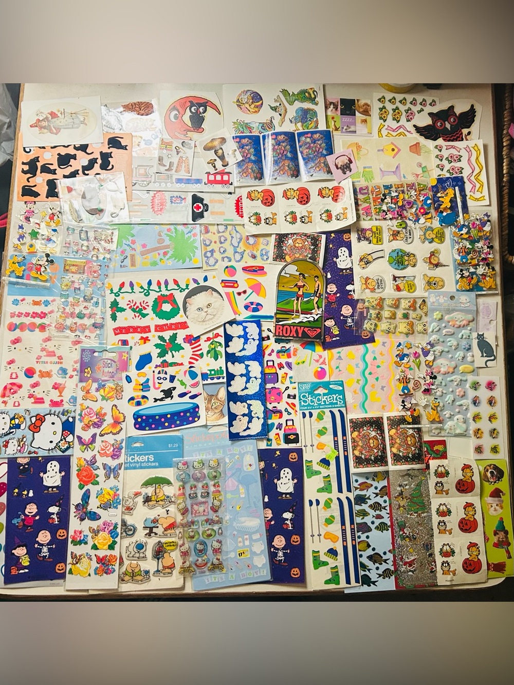 Vintage 90’s Y2K lot sticker Halloween hallmark holographic puffy glitter Sanrio